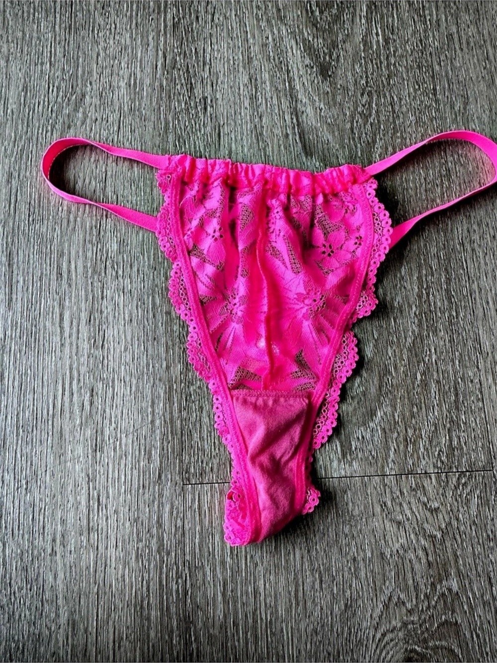Aerie Pink Floral Lace Bralette Size Medium